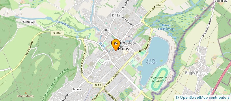 localisation de l'entreprise SOC ECONOMIE MIXTE PROMO TOURIS THERMAL à DIVONNE-LES-BAINS