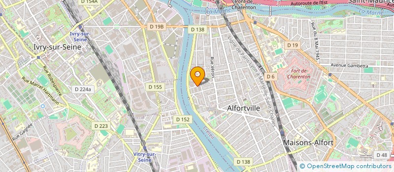 localisation de l'entreprise SOC ECONOMISTE ET COORDINATION BATIMENT à ALFORTVILLE