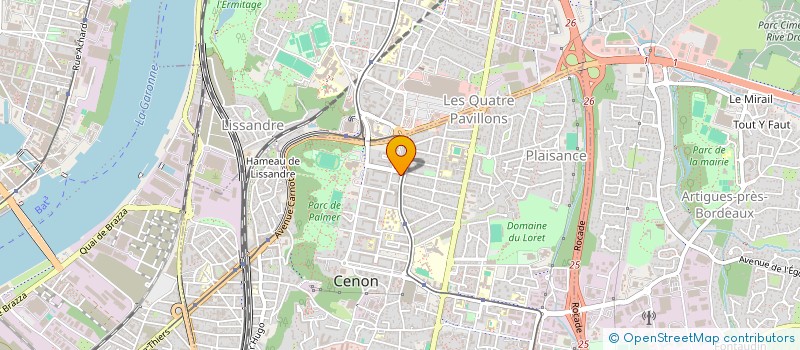 localisation de l'entreprise SOC EDITION ET DIFFUSION NOUVELLE à CENON