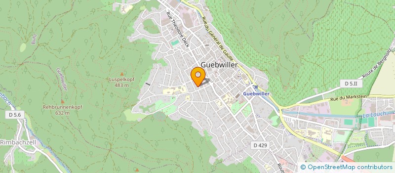 localisation de l'entreprise SOC EDUCAT PHYSIQUE GYMNAST VOLONTAIRE  GUEBWILLER