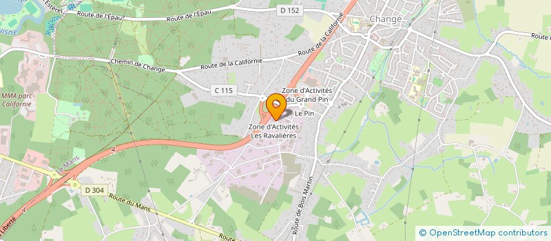 localisation de l'entreprise SOC EJM  CHANGE