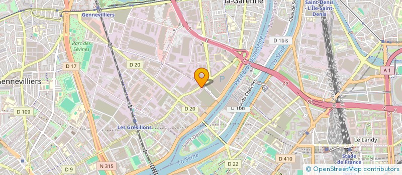 localisation de l'entreprise SOC ELEC LUMIERE FORCE EQUIPEM COLLECTIV à GENNEVILLIERS
