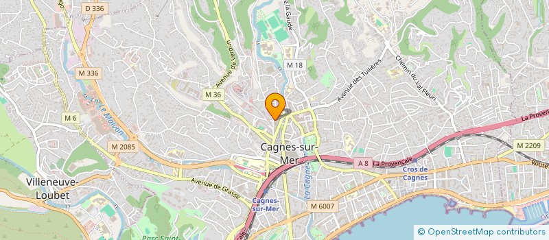 localisation de l'entreprise SOC ELECTRICITE GENERALE CLIMATISATION  CAGNES-SUR-MER