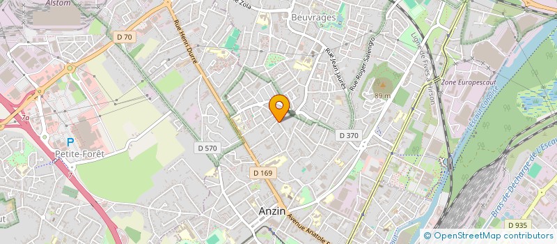 localisation de l'entreprise SOC ELECTRICITE GENERALE DU HAINAUT  ANZIN