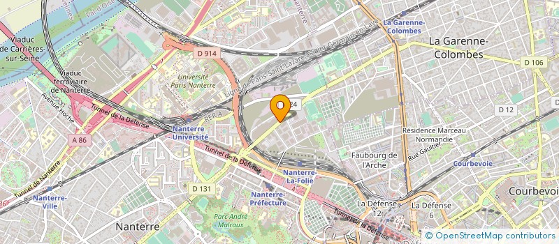 localisation de l'entreprise SOC ELECTRICITE POUR BATIMENT INDUSTRIE à NANTERRE