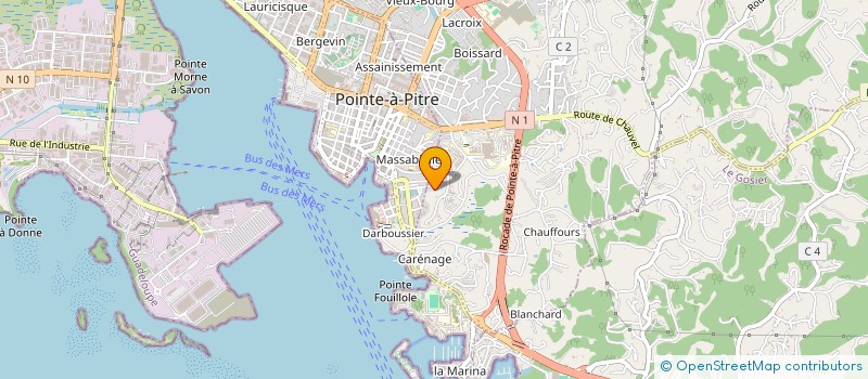 localisation de l'entreprise SOC ELECTRICITE RESEAUX DIVERS à LES ABYMES
