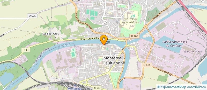 localisation de l'entreprise SOC ELECTRICITE TUYAUTERIE PARISIENNE  MONTEREAU-FAULT-YONNE