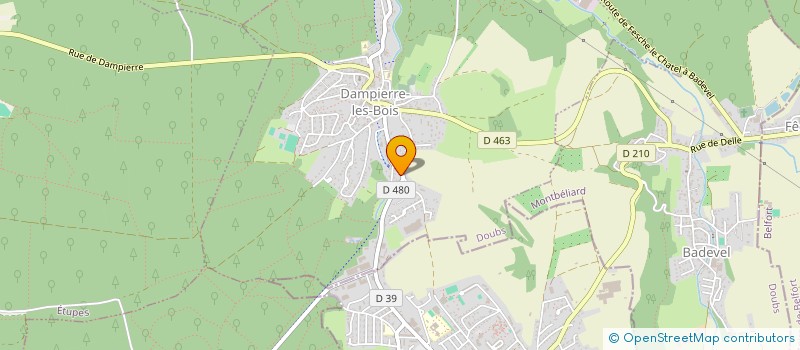localisation de l'entreprise SOC ELECTRIF GENERALE INDUSTR MAINTENANC à DAMPIERRE-LES-BOIS