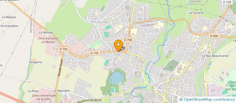 localisation de l'entreprise SOC ELECTRO DISESEL FOUGERAIS J MALLE  LECOUSSE