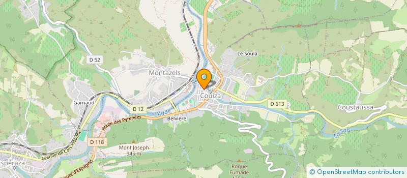 localisation de l'entreprise SOC ELEVAGE EQUITATION DE PASTABRAC à COUIZA