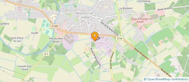 localisation de l'entreprise SOC EMBALLAGES DU VAL D AUTHION à BEAUFORT-EN-ANJOU