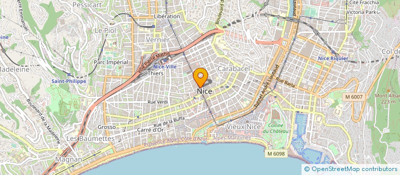 localisation de l'entreprise SOC EMETTEURS ET RESEAUX CABLES DES A.M. à NICE