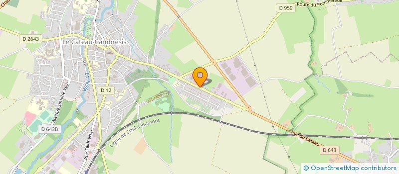 localisation de l'entreprise SOC ENNOBLISSEMENT TEXTILES à LE CATEAU-CAMBRESIS