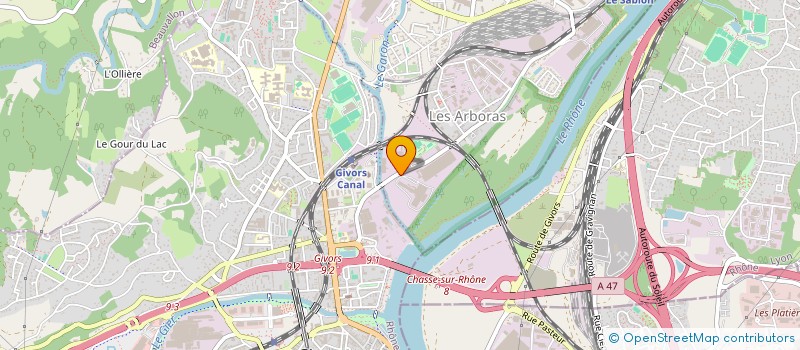 localisation de l'entreprise SOC ENTREPOTS & TRANSPORTS CHEVALLIER  GRIGNY