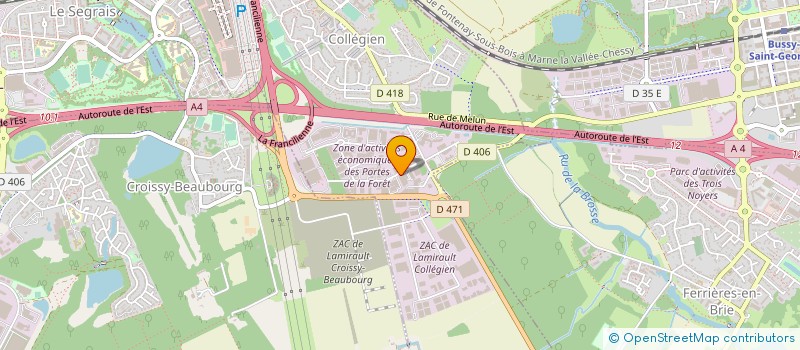 localisation de l'entreprise SOC ENTRETIEN MANUTENTION MAT GRAPHIQUE  COLLEGIEN