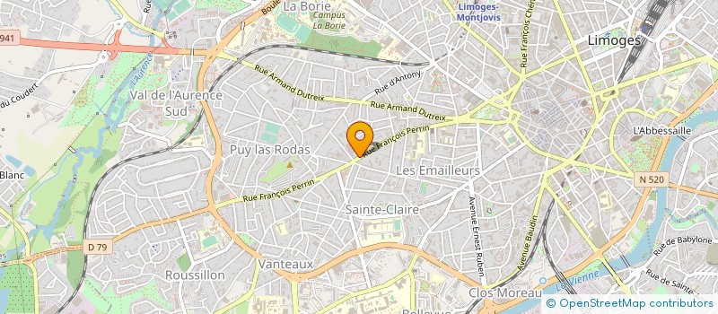 localisation de l'entreprise SOC ENTRETIEN MECANIQUE HORLOGERIE à LIMOGES