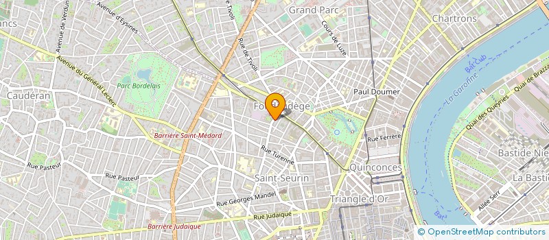 localisation de l'entreprise SOC ENTRETIEN NETTOYAGE SERV ADM SYNDICS à BORDEAUX
