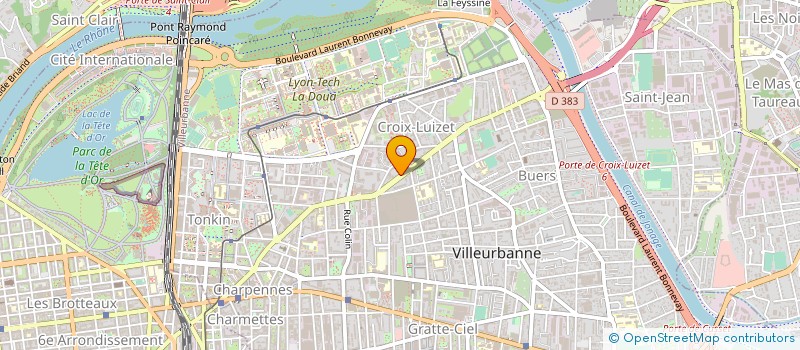 localisation de l'entreprise SOC ENTRETIEN RENOVATION BATIMENTS  VILLEURBANNE