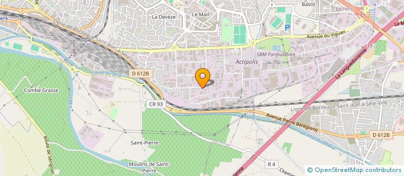localisation de l'entreprise SOC ENTRETIEN REPARAT MAT INCEND SERMI à BEZIERS