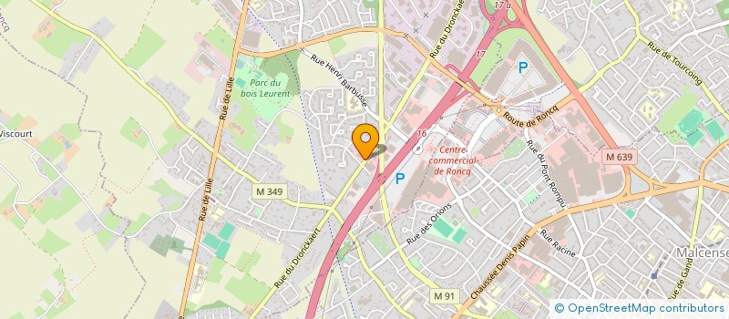 localisation de l'entreprise SOC ENTRETIEN REPARATION VENTE AUTOMOBIL à RONCQ