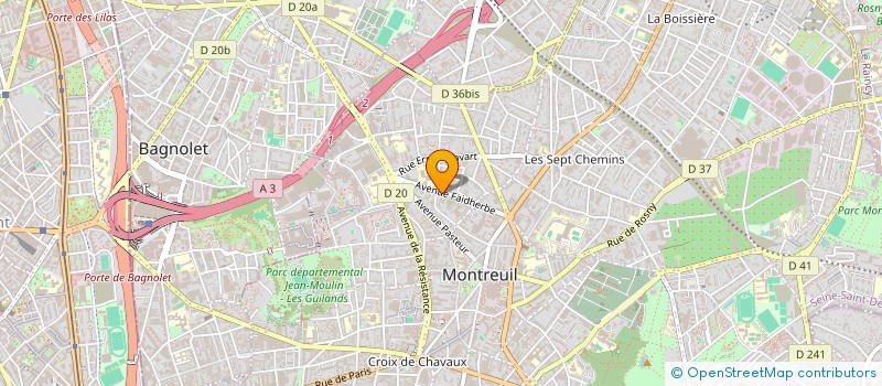 localisation de l'entreprise SOC ENTRETIEN TRAVAUX RENOVATION IMMOBIL  MONTREUIL