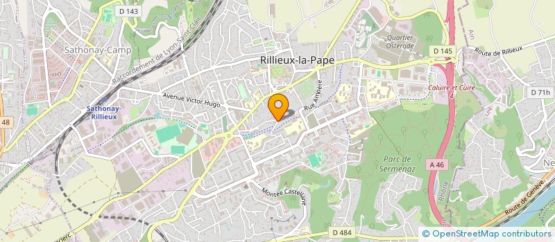 localisation de l'entreprise SOC EQUIP THERMIQUE SANITAIRE RHONE ALPE à RILLIEUX-LA-PAPE