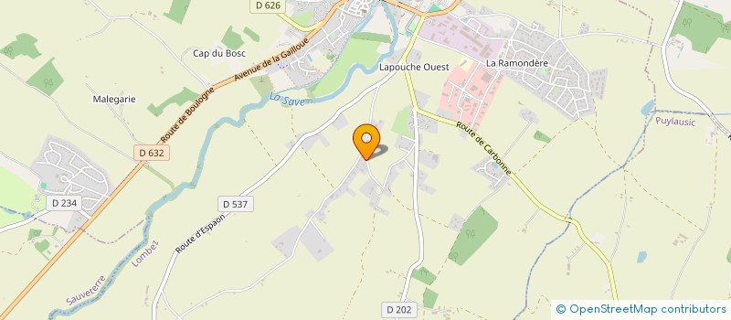 localisation de l'entreprise SOC EQUIPEMENT ELECTRIQUE  MIDI PYRENEES  LOMBEZ