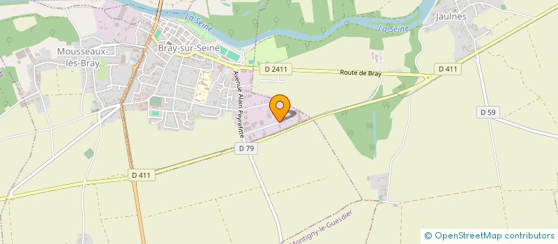 localisation de l'entreprise SOC EQUIPEMENT PRODUITS INDUSTRIE CONST.  BRAY-SUR-SEINE