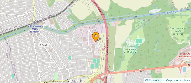 localisation de l'entreprise SOC EQUIPEMENT RESEAUX ELECTRIQ MAINTENA  VILLEPARISIS