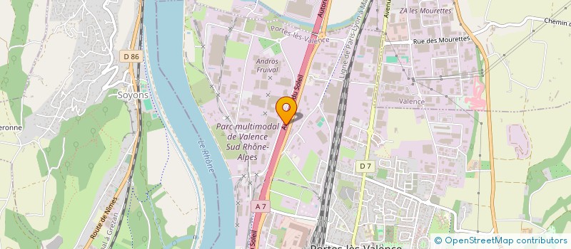 localisation de l'entreprise SOC EQUIPEMENTS BOULANGERIE PATISSERIE  PORTES-LES-VALENCE