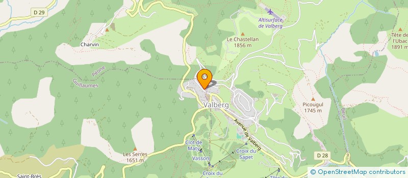 localisation de l'entreprise SOC EQUIPEMENTS SPORTIFS DE VALBERG à PEONE