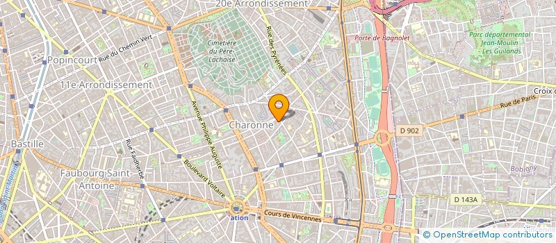 localisation de l'entreprise SOC ERECA à PARIS