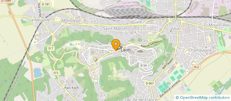 localisation de l'entreprise SOC ERMA à LAON