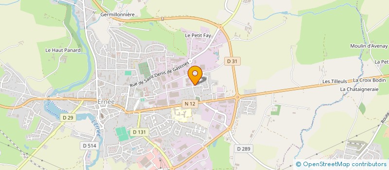 localisation de l'entreprise SOC ERNEENNE DE MAROQUINERIE à ERNEE