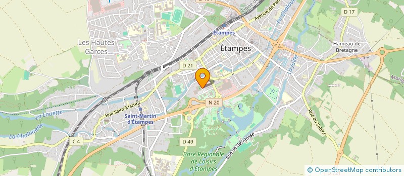 localisation de l'entreprise SOC ESCRIME MASQUE DE FER à ETAMPES
