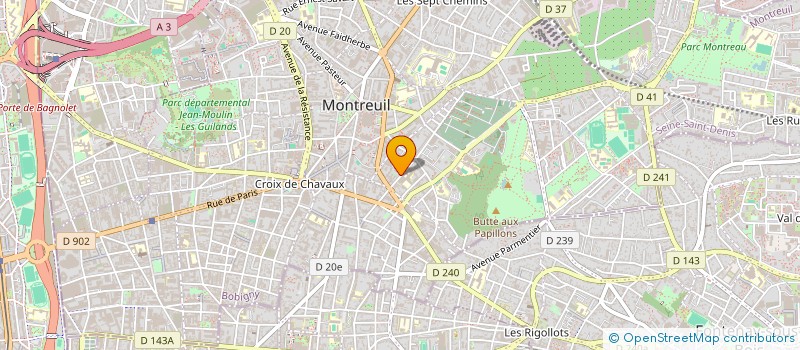 localisation de l'entreprise SOC ETABLISSEMENTS C CARRIER  MONTREUIL