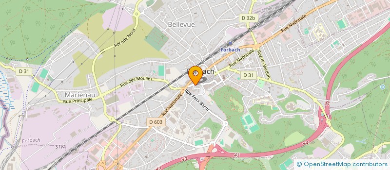 localisation de l'entreprise SOC ETABLISSENTS ROSELLI  FORBACH