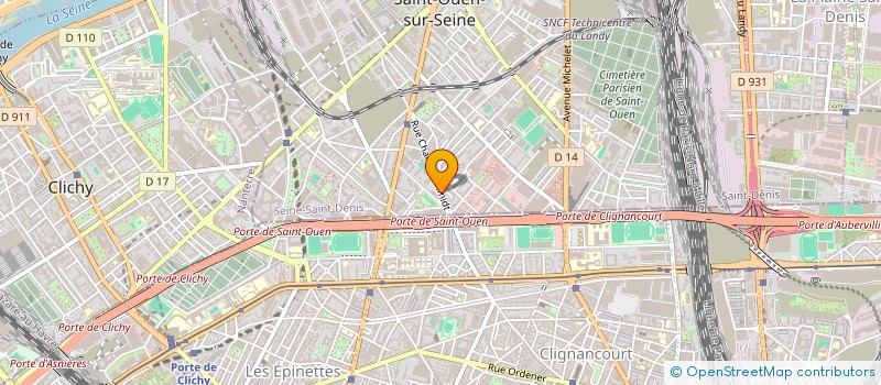 localisation de l'entreprise SOC ETANCHEITE BATIMENT ET MACONNERIE à SAINT-OUEN-SUR-SEINE