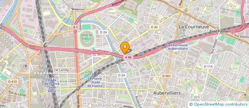 localisation de l'entreprise SOC ETANCHEITE TERRASSE RAVALEMENT à AUBERVILLIERS