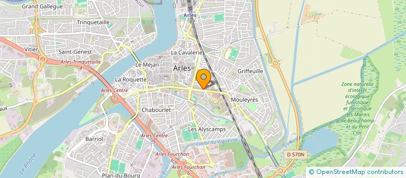 localisation de l'entreprise SOC ETS RAS  ARLES