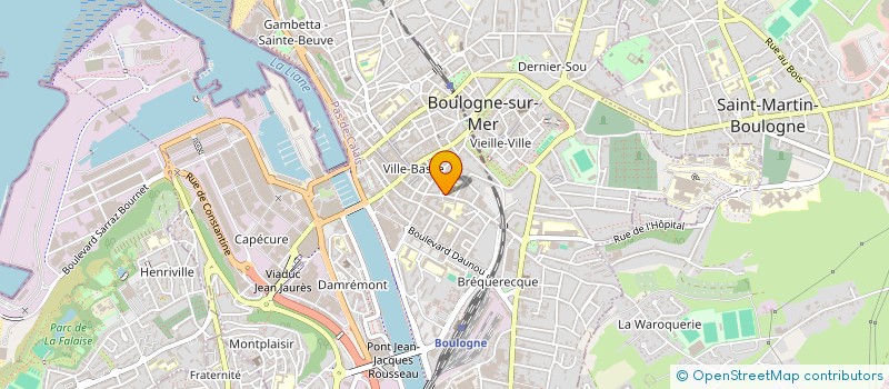 localisation de l'entreprise SOC ETUD REAL MAISONS INDIVID à BOULOGNE-SUR-MER