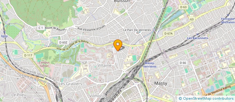 localisation de l'entreprise SOC ETUD RECHERC REAL APPLICAT à MASSY