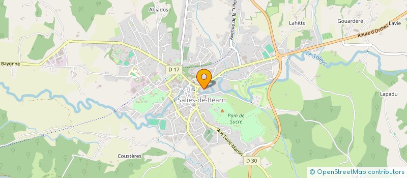 localisation de l'entreprise SOC ETUD SCIENCE TECHN ALIMENT à SALIES-DE-BEARN