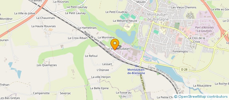 localisation de l'entreprise SOC ETUD TECHN REALI INDUS ALIME CONNEX à MONTAUBAN-DE-BRETAGNE