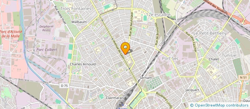 localisation de l'entreprise SOC ETUDE BATIMENT EXPERTISE ASSURANCES à REIMS