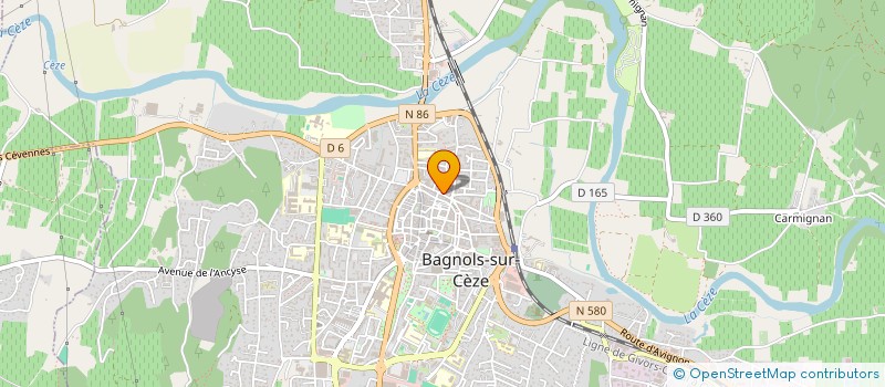 localisation de l'entreprise SOC ETUDE CIVILISATIONS ANTIQUES BAS RHO  BAGNOLS-SUR-CEZE