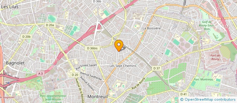 localisation de l'entreprise SOC ETUDE CONSTRUCTION APPLICATION MOULE à MONTREUIL