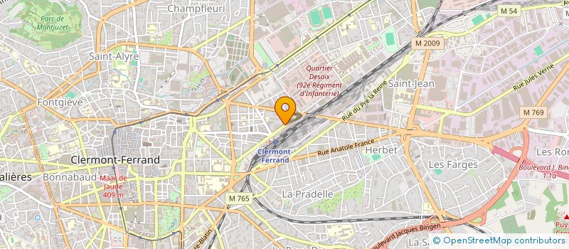 localisation de l'entreprise SOC ETUDE CONSTRUCTION OUVRAGES BATIMENT  CLERMONT-FERRAND