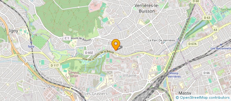 localisation de l'entreprise SOC ETUDE CREATION REALISAT AMENAG à VERRIERES-LE-BUISSON