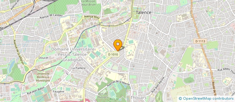 localisation de l'entreprise SOC ETUDE DEVELOP CHIMIE ORGAN APPLIQUEE à TALENCE